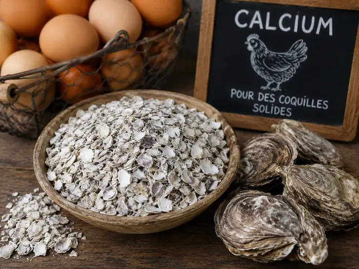 coquilles d huitres source de calcium pour renforcer coquille des oeufs