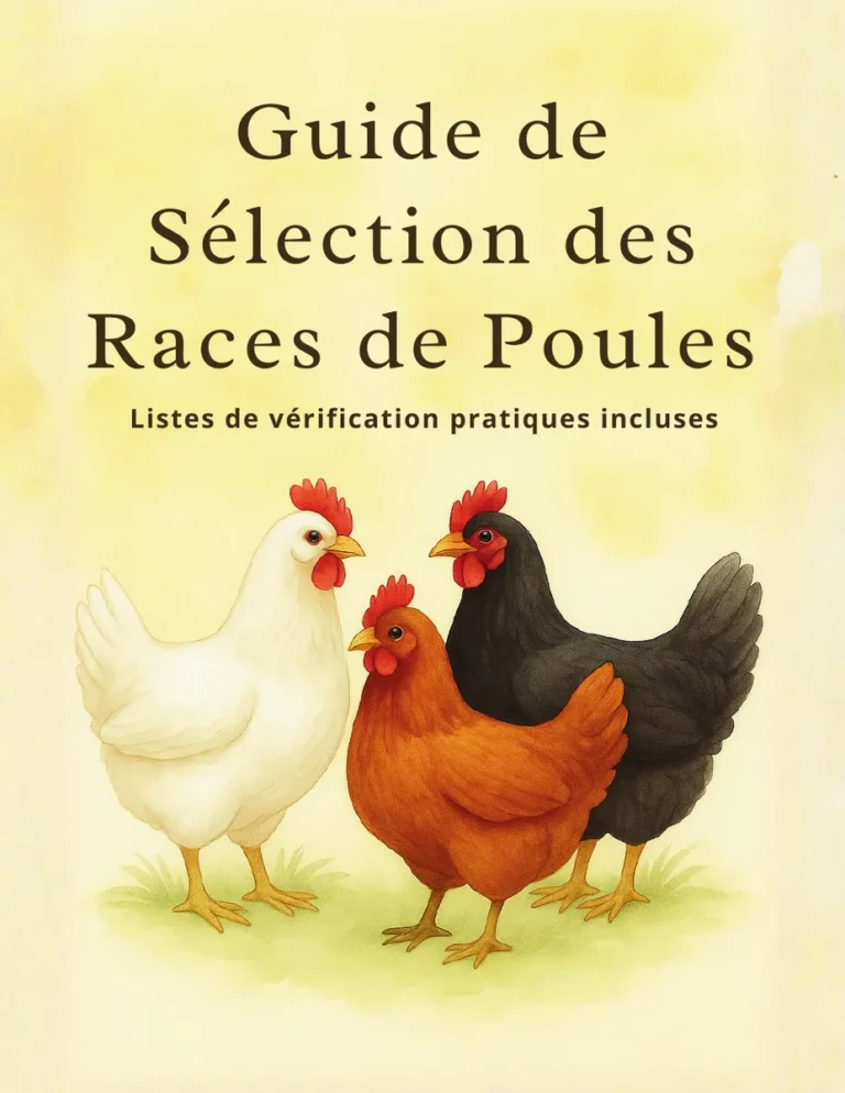 Couverture du Guide de sélection des races de poules
